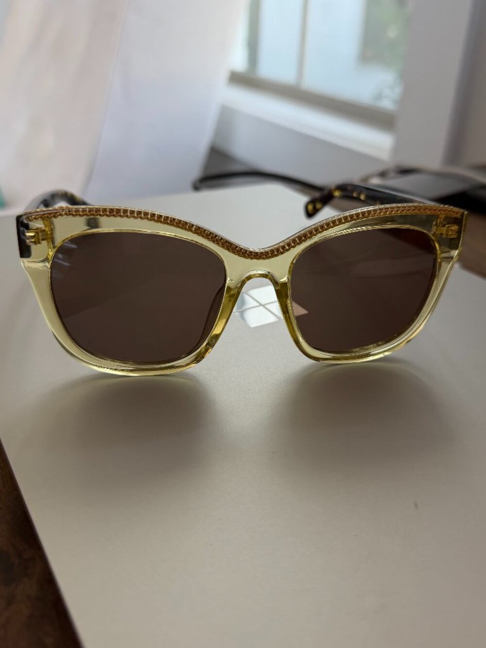 STELLA MCCARTNEY SC0129S 004 GOLD TORT AUTHENTIC DESIGNER SUNGLASSES